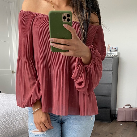 Aritzia Wilfred Mauve blouse - Picture 3 of 8